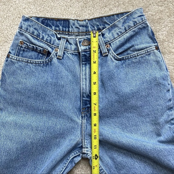 Vintage Levi's 512 High Waist Rise Tapered Leg Jeans Size 7 Long - Picture 13 of 16